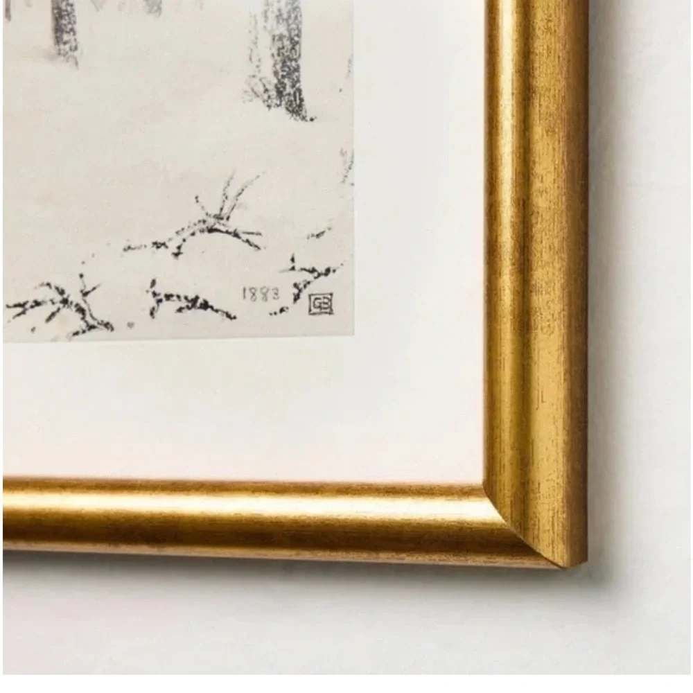 NWT 11x14” Snowy Trees Framed Wall Art — Hearth & Hand with Magnolia